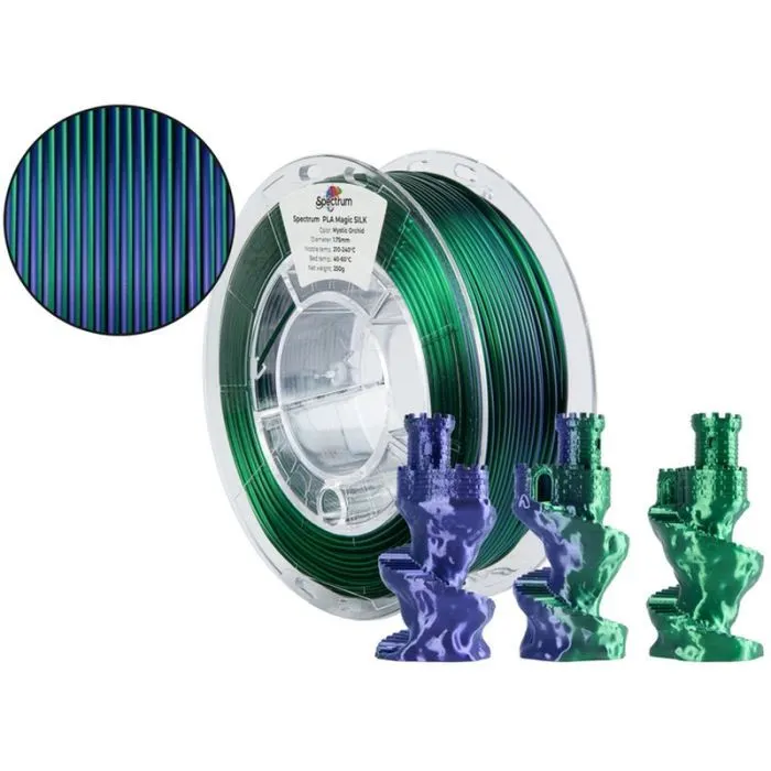 Пластик для 3D-принтера Spectrum PLA Magic SILK 1.75mm 0.25kg Mystic Orchid (81400) зображення 3