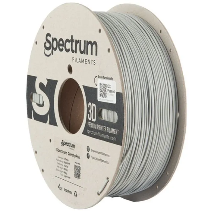Пластик для 3D-принтера Spectrum GreenyPro 1.75mm 1kg Grey, Light (80903)