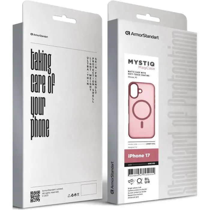 Чехол для мобильного телефона Armorstandart Mystiq MagCase Apple iPhone 17 Wine Red (ARM91595) изображение 3