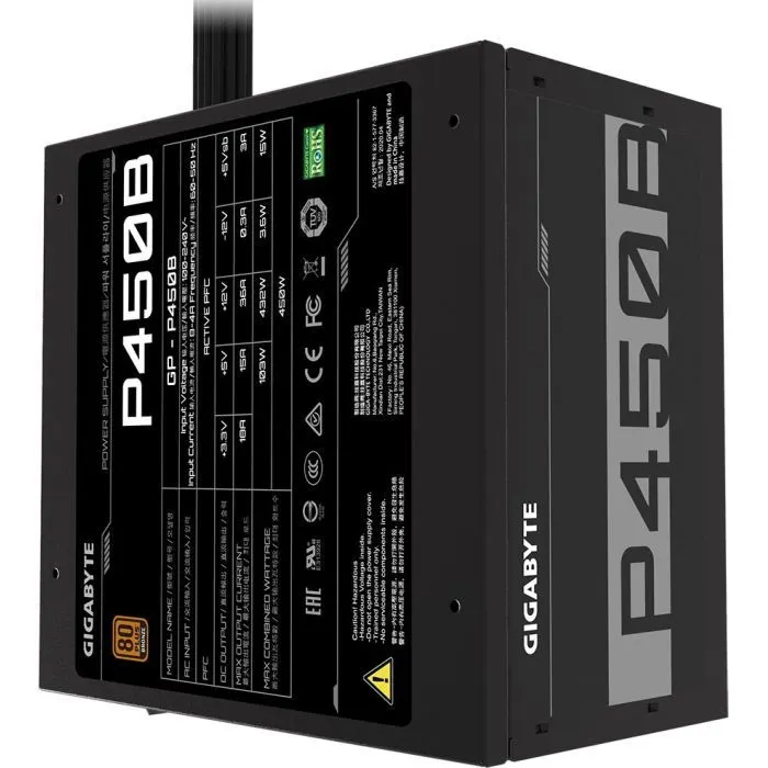 Блок живлення GIGABYTE 450W GP-P450B (GP-P450B) зображення 3