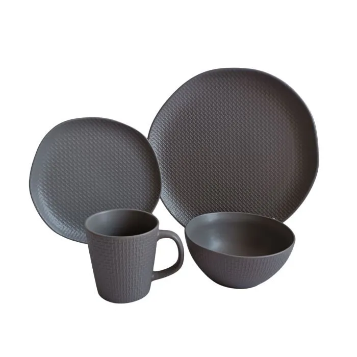 Тарелка Vittora Gray Texture десертна 205мм (VT-P-1205GT) изображение 3