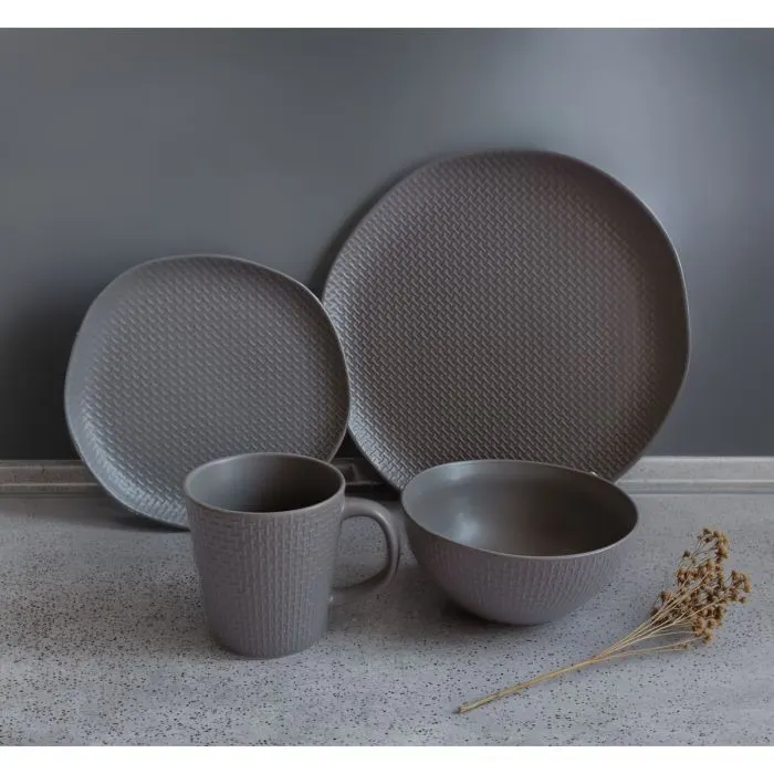 Тарелка Vittora Gray Texture десертна 205мм (VT-P-1205GT) изображение 4