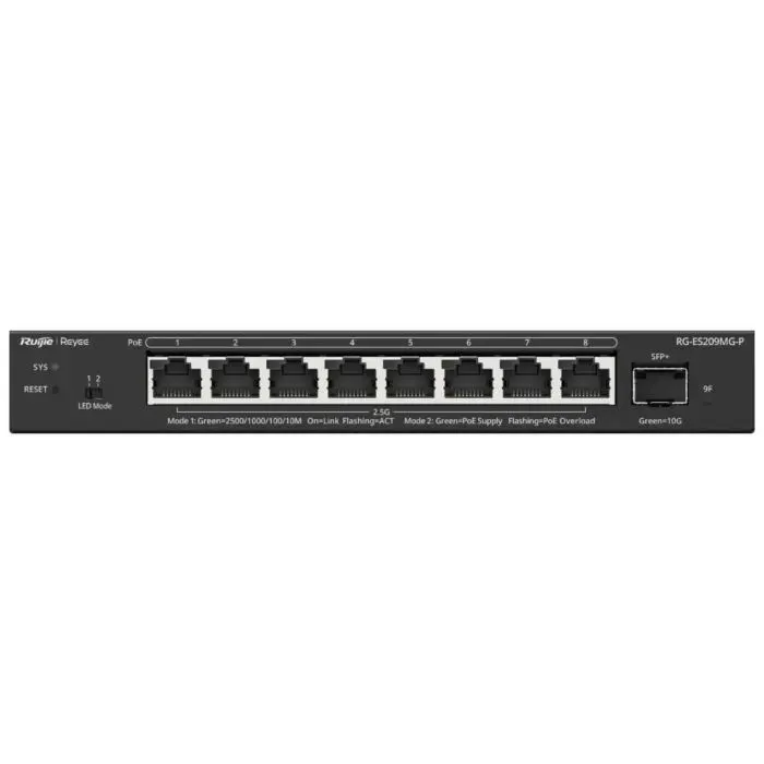 Коммутатор сетевой Ruijie Networks RG-ES209MG-P изображение 2
