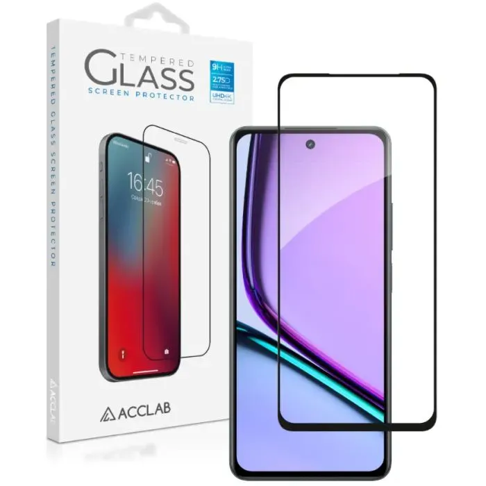 Скло захисне ACCLAB Full Glue ESD Realme C71 Black (1283126627293)