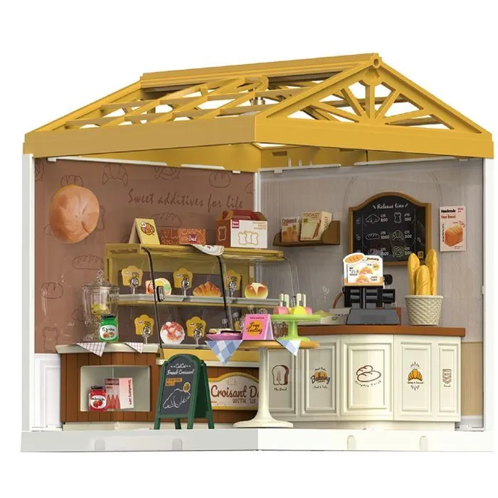Конструктор Mini House румбокс серії Інтер'єр – Пекарня (світло) (8011) зображення 3
