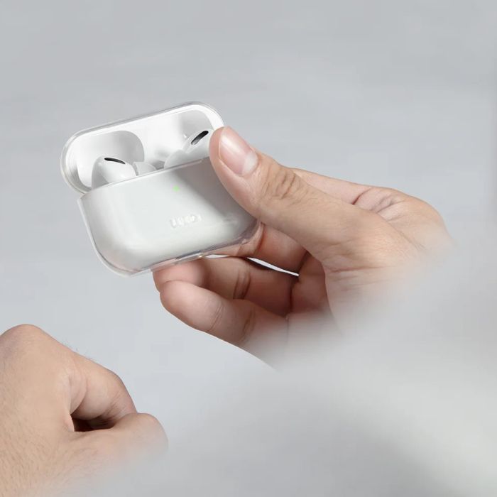 Чохол для навушників Uniq Чохол UNIQ Glase AirPods 4 glossy smoke (8886463691663) (8886463691663) зображення 4