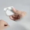 Чохол для навушників Uniq Чохол UNIQ Glase AirPods 4 glossy clear (8886463691311) (8886463691311) зображення 4