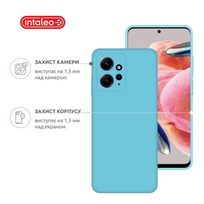 Чохол до мобільного телефона Intaleo Silicone Xiaomi Redmi Note 12 Light Blue (1283126600968) зображення 3