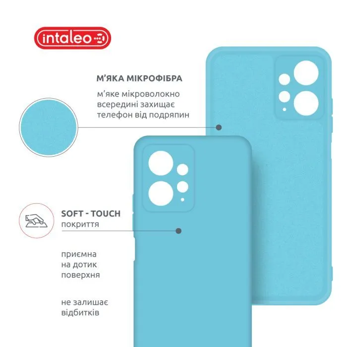 Чохол до мобільного телефона Intaleo Silicone Xiaomi Redmi Note 12 Light Blue (1283126600968) зображення 5