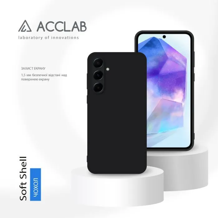 Чохол до мобільного телефона ACCLAB SoftShell Samsung Galaxy A55 Black (1283126592140) зображення 4