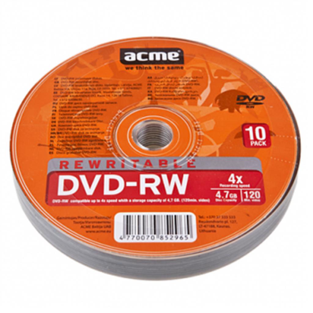 Диск DVD ACME 4.7Gb 4x Cake box 10шт (852965)