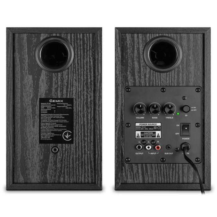 Акустическая система TF-611 Black Gemix изображение 3