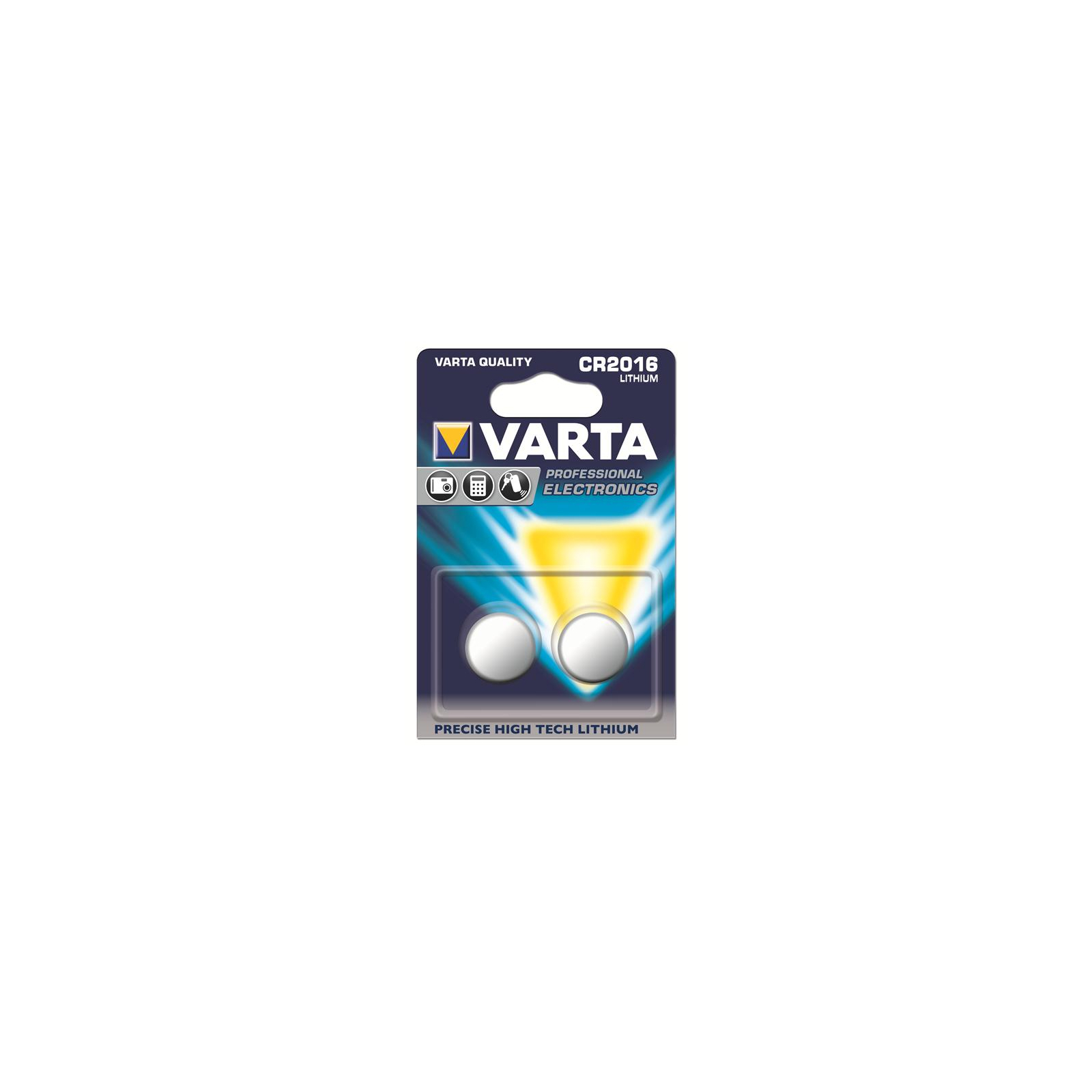 Батарейка Varta VARTA CR 2016 LITHIUM * 2 (06016101402)