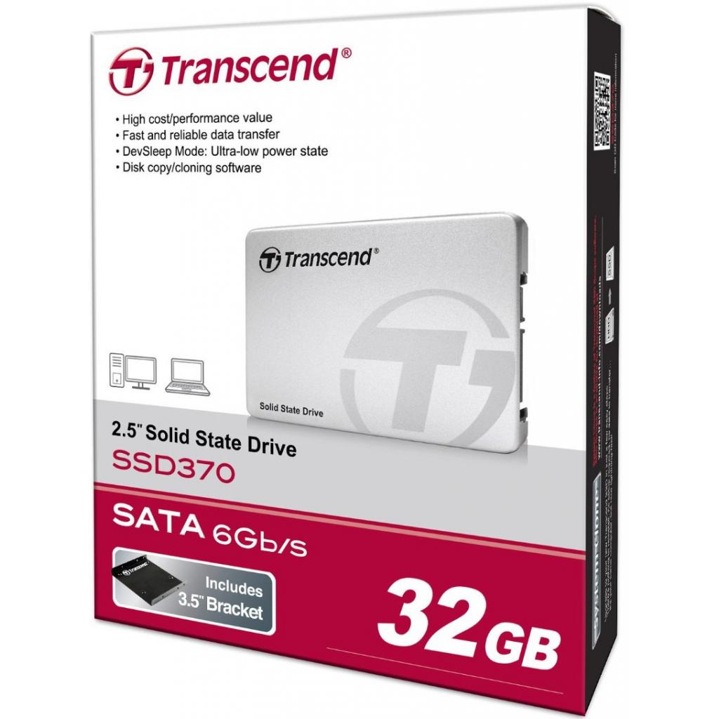 Накопичувач SSD 2.5"  32GB Transcend (TS32GSSD370S) зображення 8