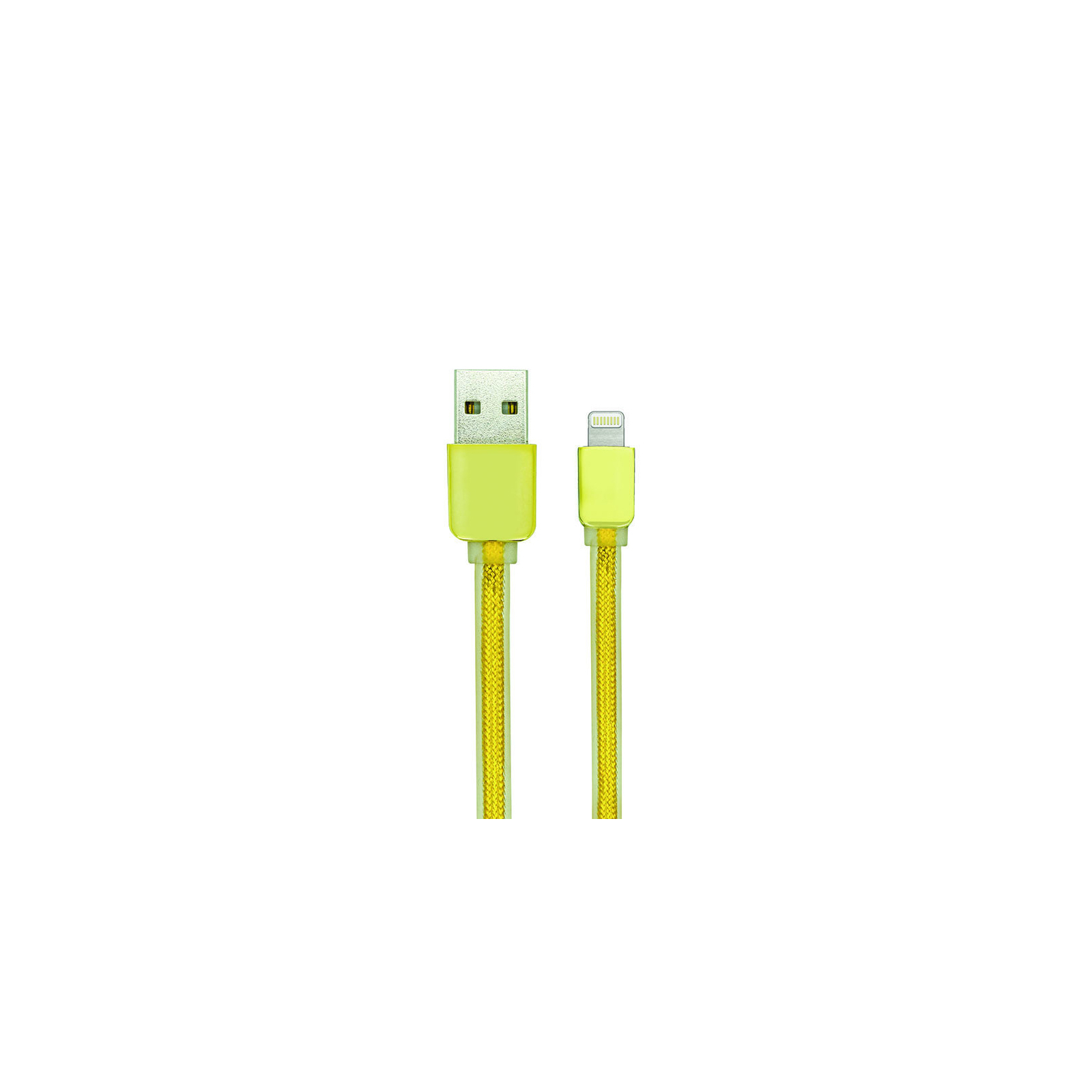 Дата кабель USB 2.0 AM to Lightning 1.0m Nylon Seria Gold Gelius (40399)