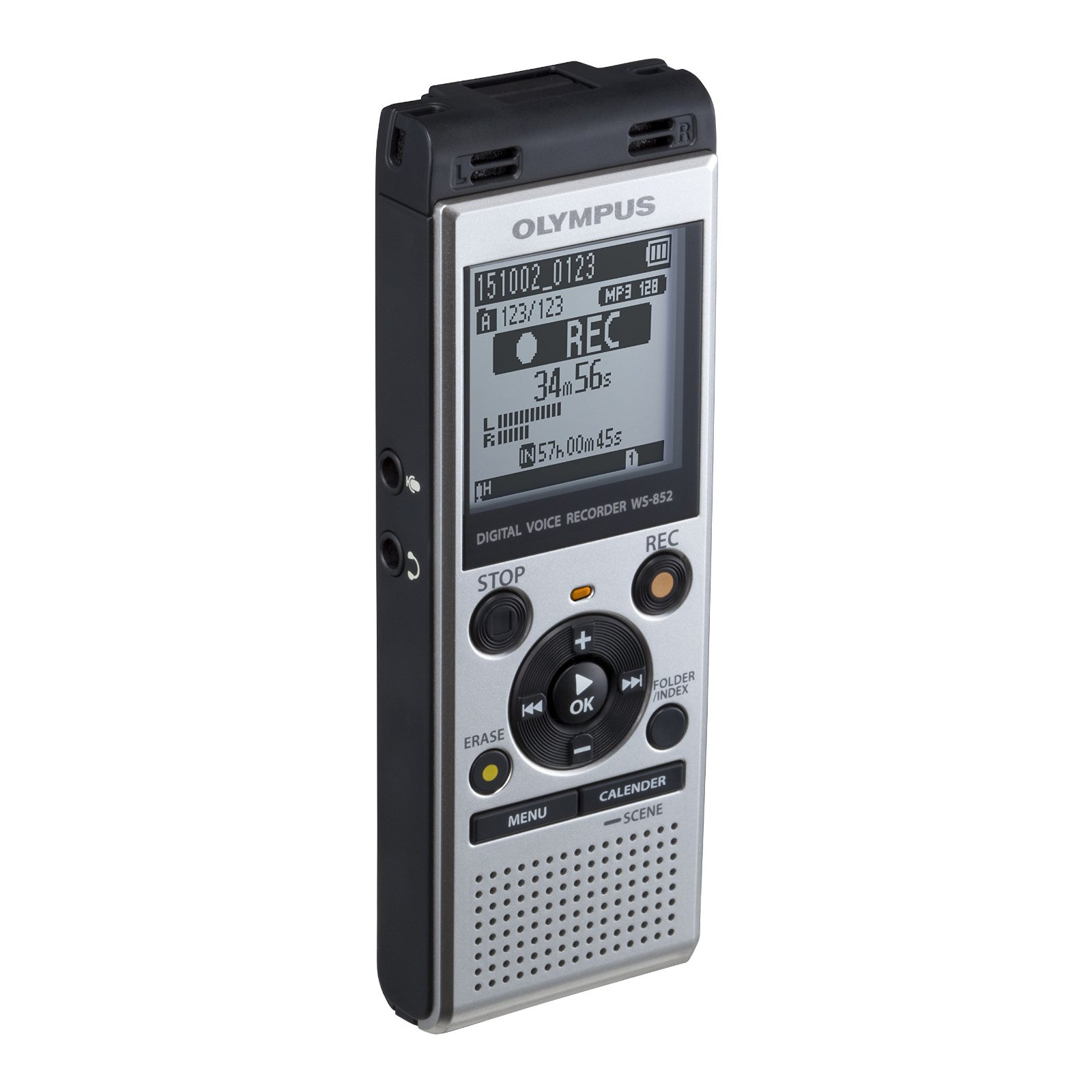 Цифровий диктофон Olympus WS-852 4GB Silver (V415121SE000) зображення 2
