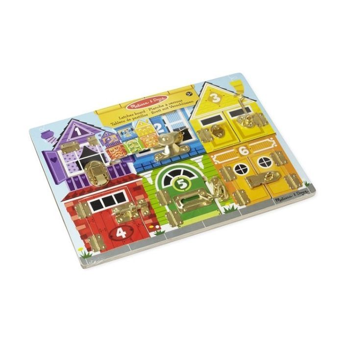 Развивающая игрушка Melissa&Doug Деревянная доска с задвижками (MD13785) изображение 2