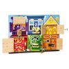 Развивающая игрушка Melissa&Doug Деревянная доска с задвижками (MD13785) изображение 3