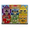 Развивающая игрушка Melissa&Doug Деревянная доска с задвижками (MD13785)
