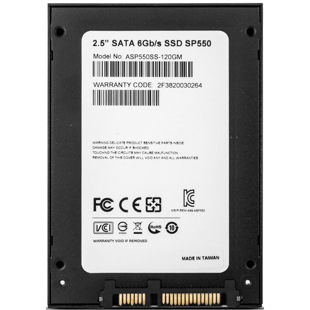 Накопитель SSD 2.5" 120GB ADATA (ASP550SS3-120GM-C) изображение 3