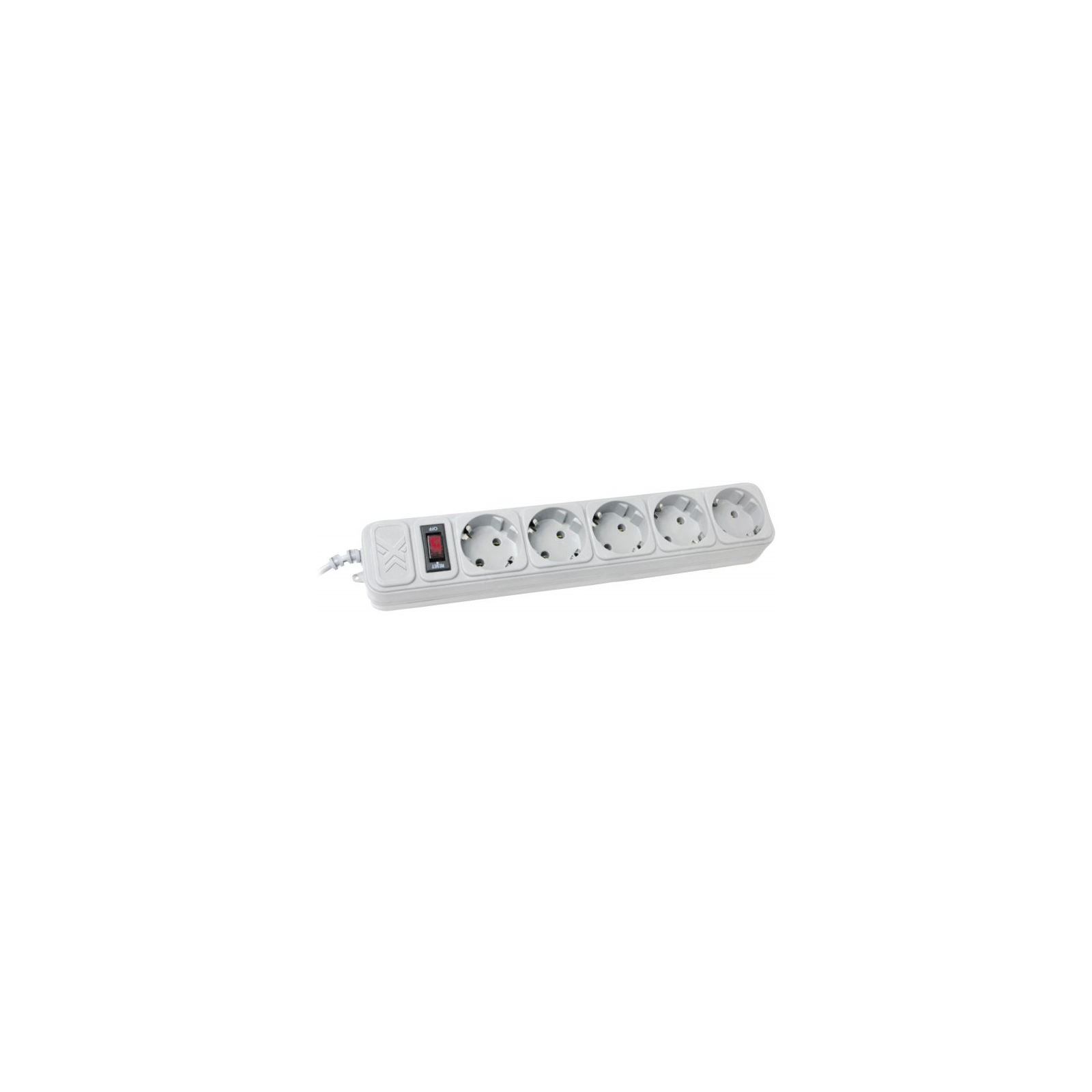 Сетевой фильтр питания Maxxter SPM5-G-15G grey, 4.5 м кабель, 5 розеток (SPM5-G-15G)