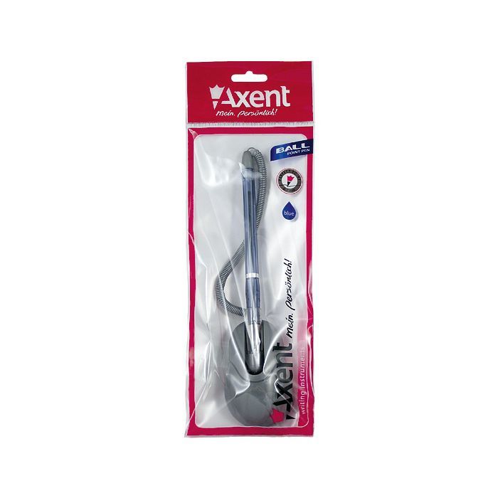 Ручка шариковая Axent Desk pen, blue, 1шт (AB1019-02-А) изображение 2