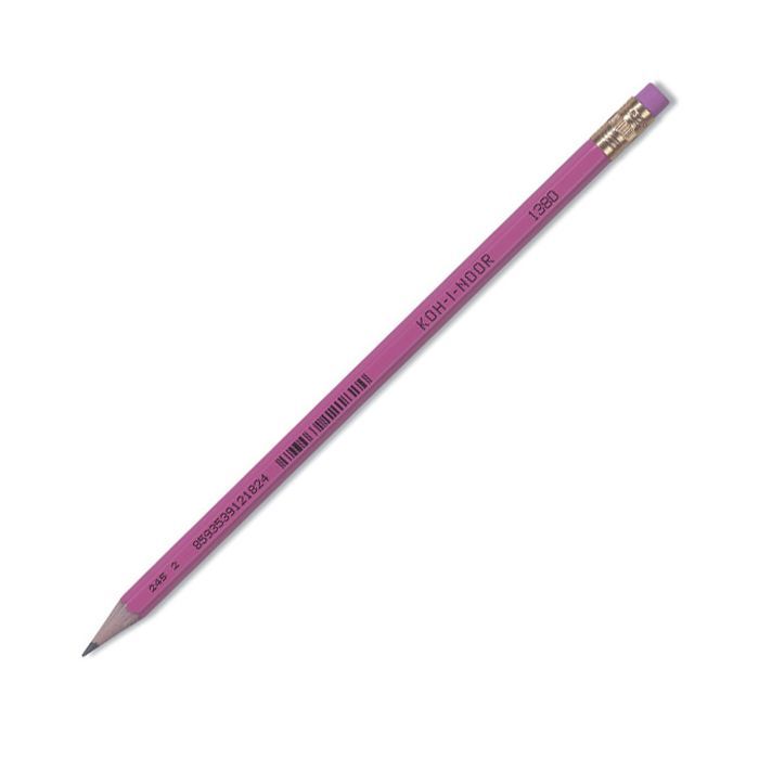 Карандаш графитный Koh-i-Noor 1380 mix ASTRA, НВ, with eraser, (1380002017KS)