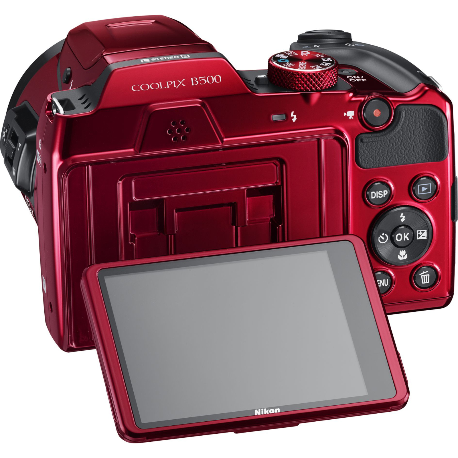 Цифровий фотоапарат Nikon Coolpix B500 Red (VNA953E1) зображення 6