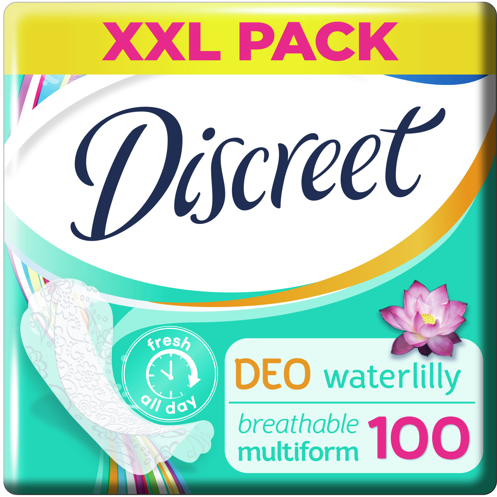 Ежедневные прокладки Discreet Deo Water Lily 100 шт. (8001090162274/8700216152921) изображение 3