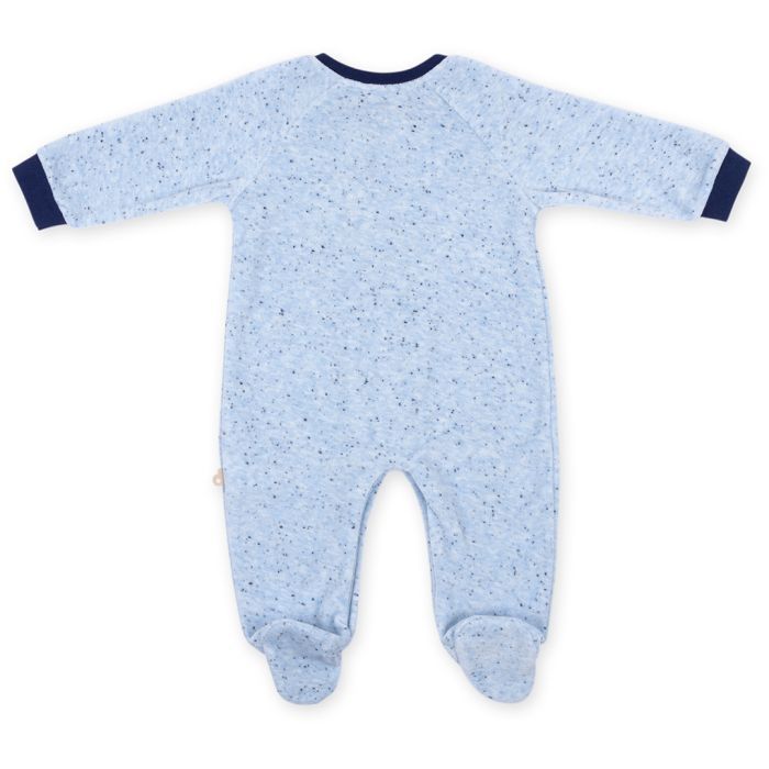 Человечек детский Bibaby велюровый с карманчиком "London" (60169-68B-blue) изображение 2