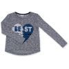 Кофта дитяча Breeze з аплікацією з паєток "BEST" (1257_1-116G-gray blue)