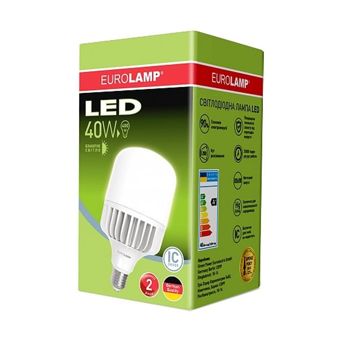 Лампочка Eurolamp E27 (LED-HP-40276) зображення 2