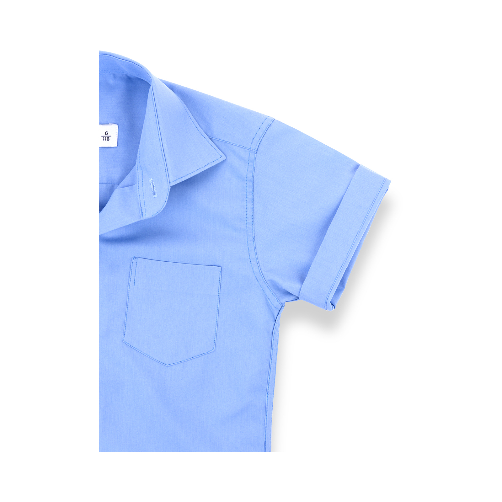Рубашка Lakids с коротким рукавом (1552-146B-blue) изображение 5