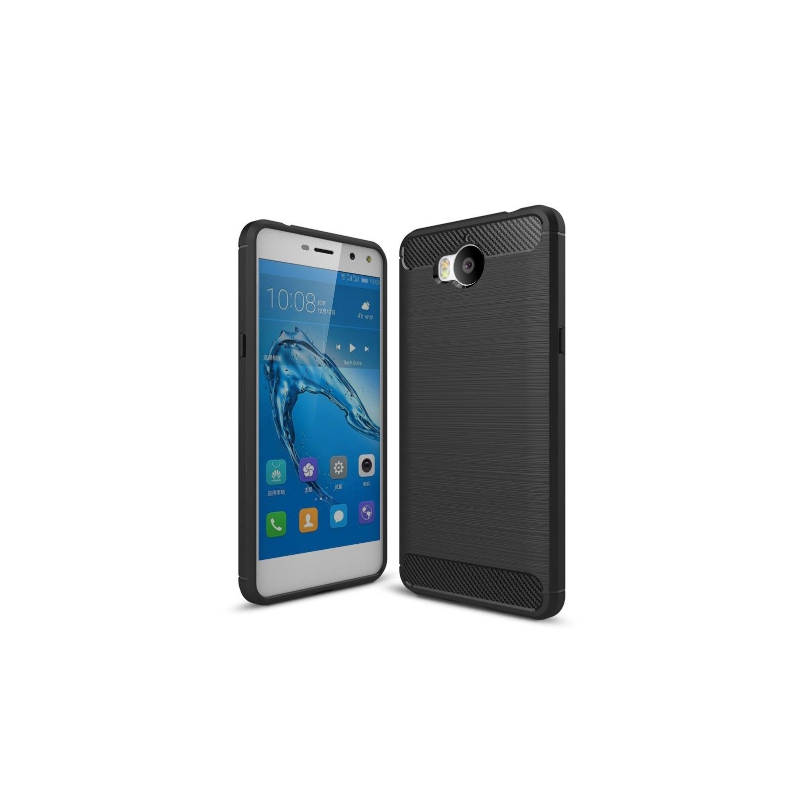 Чехол для мобильного телефона для Huawei Y5 2017 Carbon Fiber (Black) Laudtec (LT-HY52017B)