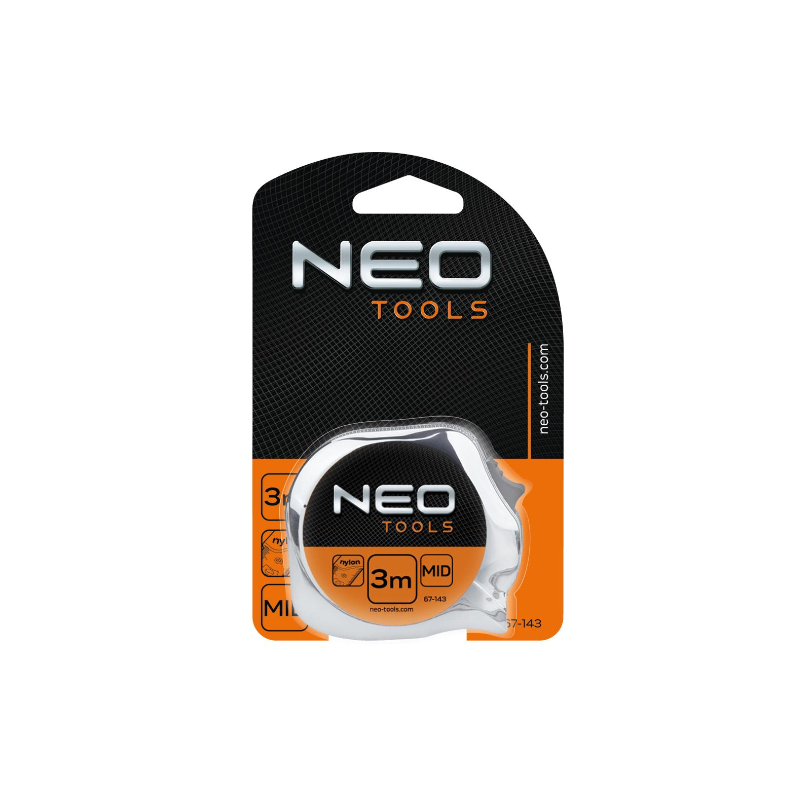 Рулетка Neo Tools сталева стрічка 3 м x 16 мм (67-143) зображення 2