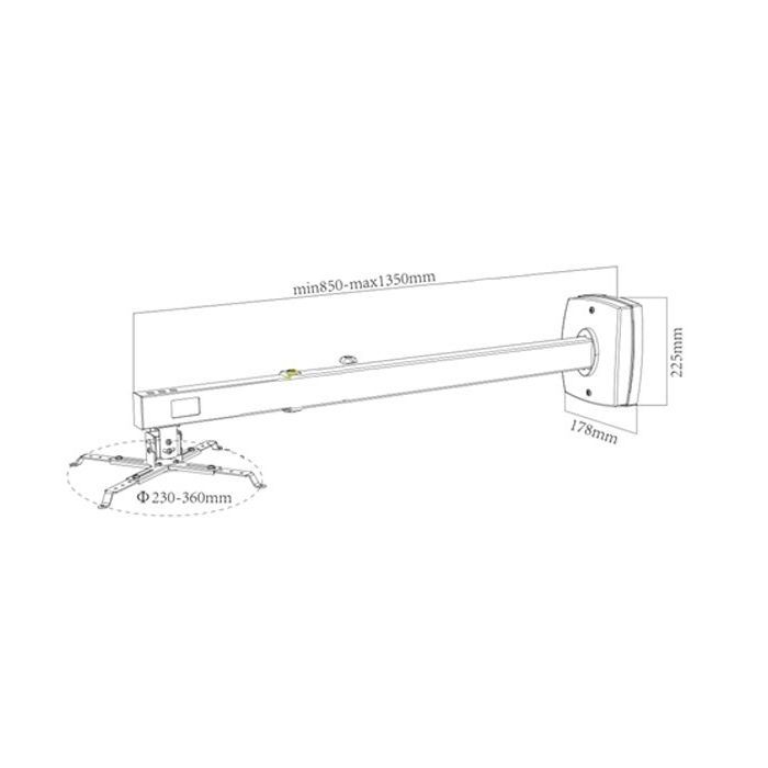 Кронштейн для проектора Charmount CT-PRB-8M изображение 2