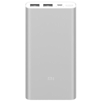 Батарея універсальна Xiaomi Mi Power Bank 2S 10000 mAh QC2.0(2.4A,2USB) (PLM09ZM) Silver (VXN4231GL / VXN4228CN)