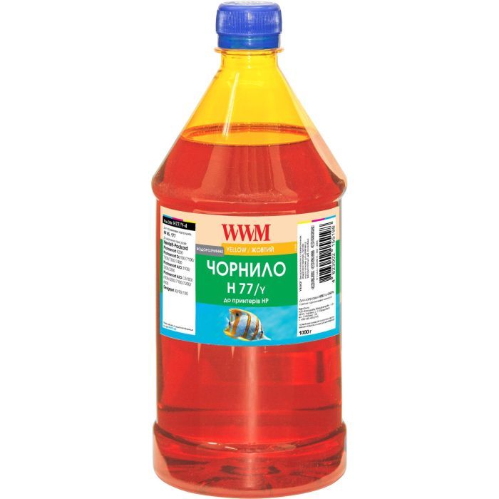 Чернила WWM HP №177/85 1000г Yellow (H77/Y-4)