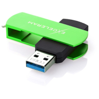 USB флеш накопитель eXceleram 32GB P2 Series Green/Black USB 3.1 Gen 1 (EXP2U3GRB32) изображение 2