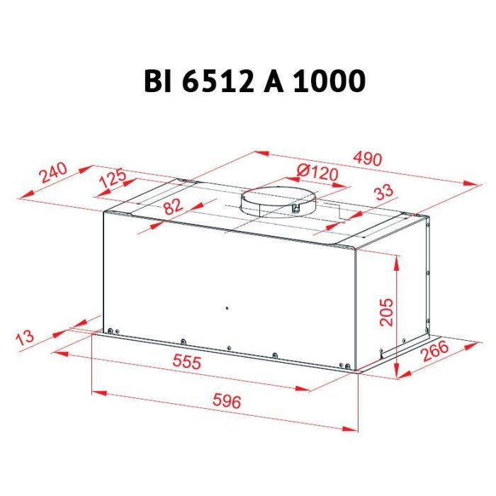 Вытяжка кухонная Perfelli BI 6512 A 1000 IV LED изображение 6