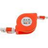 Дата кабель USB 2.0 AM to Lightning 1.0m TKX-67 Flat Orange Toto (F_57482)