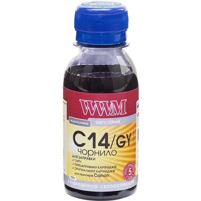 Чернила WWM CANON CLI-451/CLI-471 100г Gray (C14/GY-2)