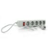 Мережевий фільтр живлення Merlion 5 розеток, 10м, grey (G5100)