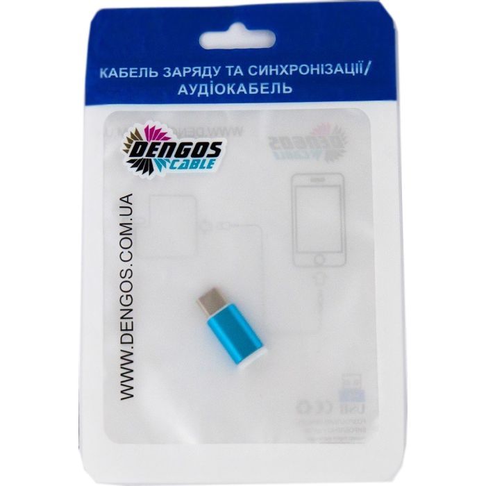 Переходник micro-USB -Type C Dengos (ADP-007) изображение 4