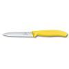 Кухонний ніж Victorinox SwissClassic для нарезки 10 см, волнистое лезвие, желтый (6.7736.L8)