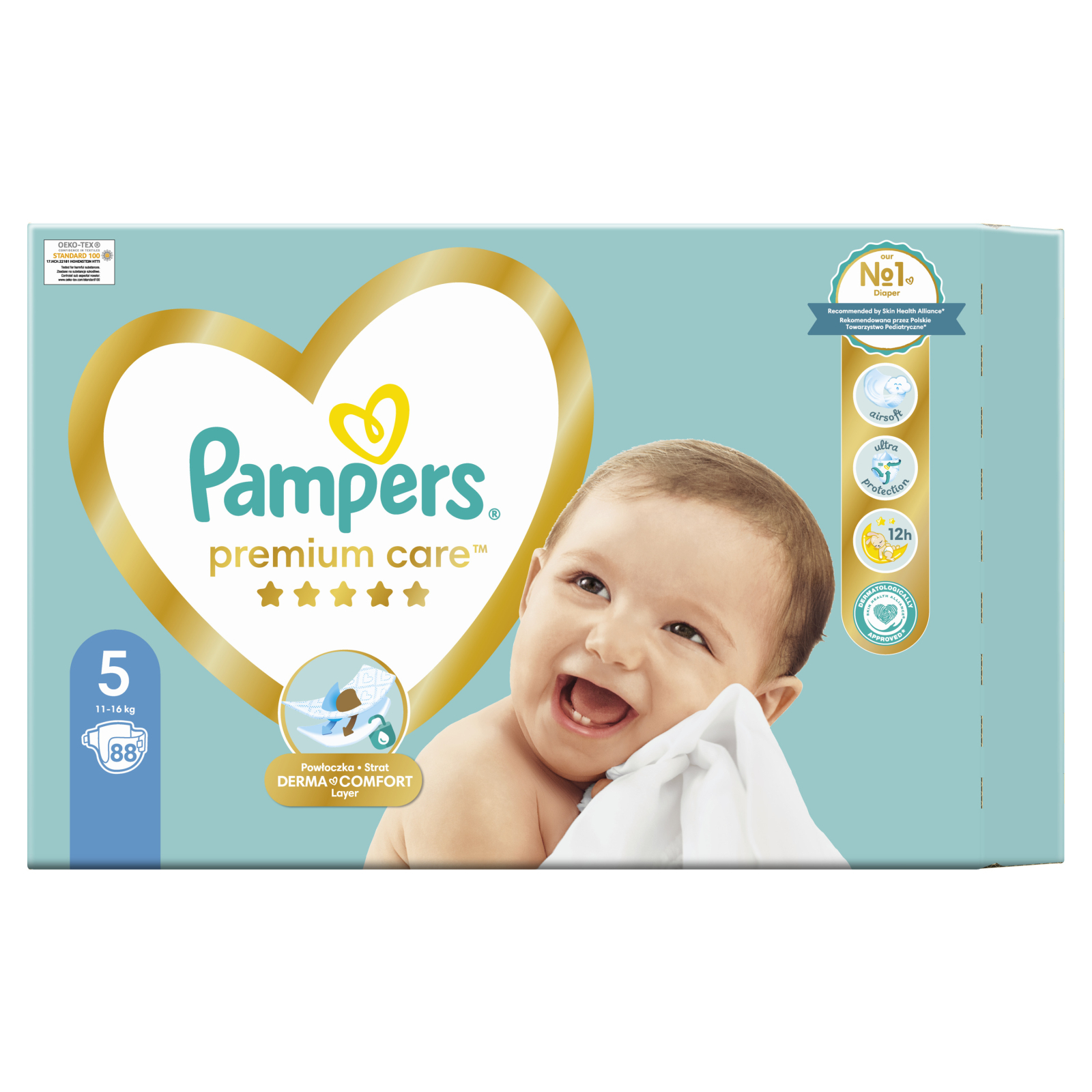 Подгузники Pampers Premium Care Junior Размер 5 (11-16 кг), 44 шт (4015400278870) изображение 2