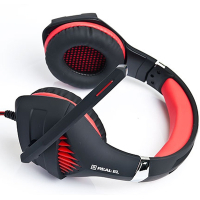 Навушники REAL-EL GDX-7600 Black-Red зображення 3