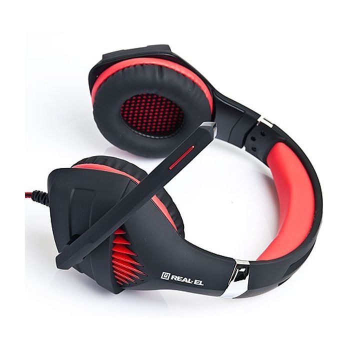 Навушники REAL-EL GDX-7600 Black/Red (EL124100028) зображення 3