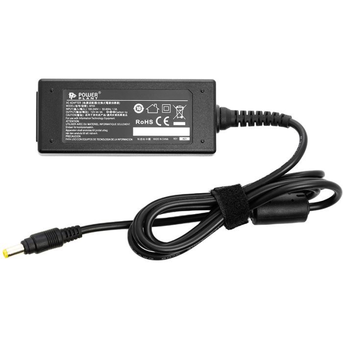 Блок живлення до ноутбуку PowerPlant ASUS 220V, 12V 36W 3A (4.8*1.7) (AS36A4817)