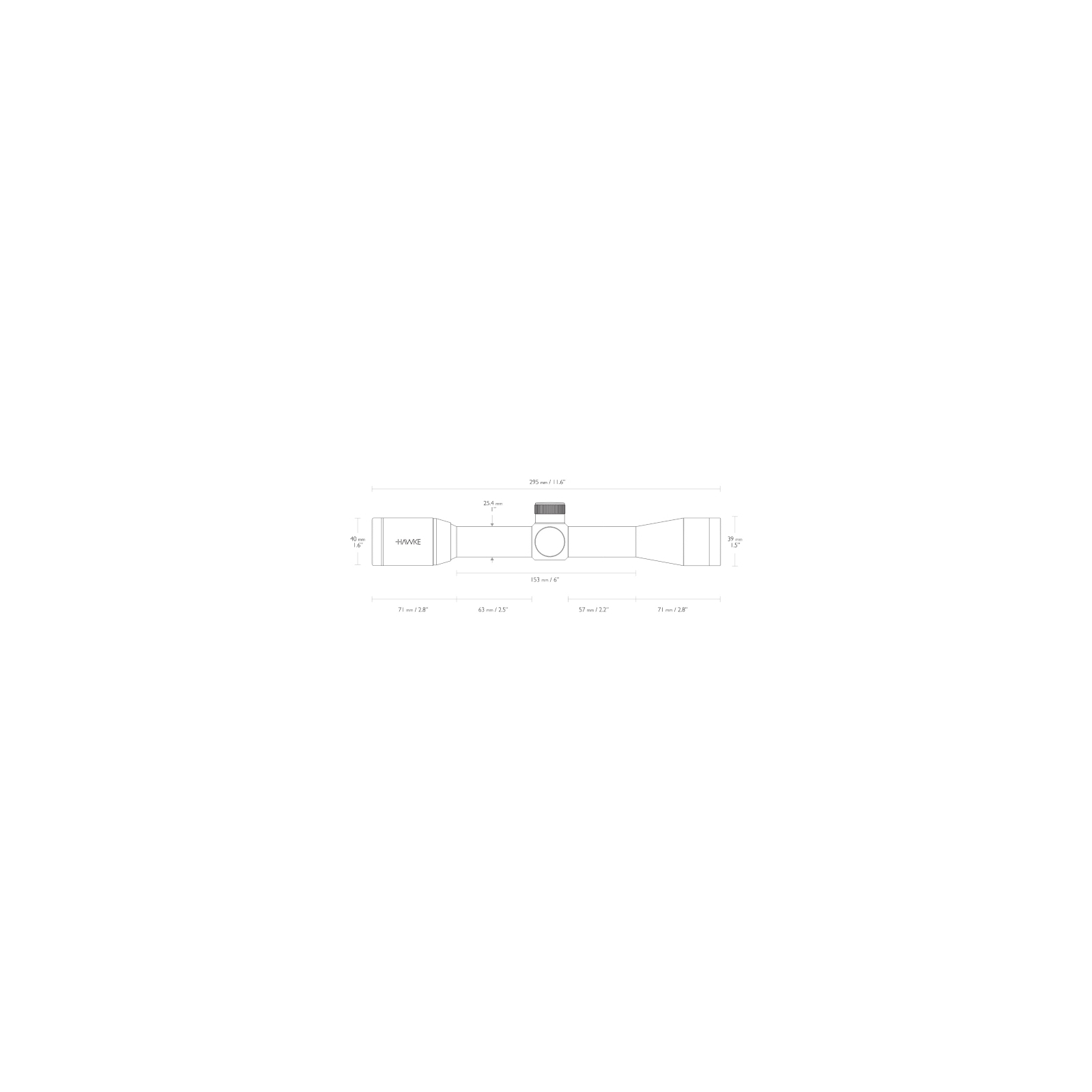 Оптический прицел Hawke Vantage 4x32 (Mil Dot) (14101) изображение 4